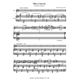 Powning: Oboe Concerto for Oboe and Pianoforte