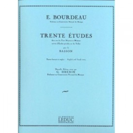 Bourdeau: Trente Études pour le bassoon