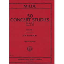 Milde, Ludwig: 50 concert Studies op. 26 Volume I nº 1-25