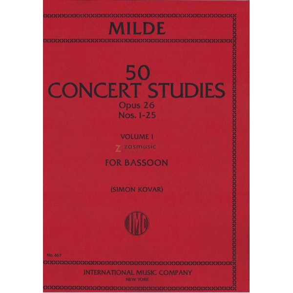 Milde, Ludwig: 50 concert Studies op. 26 Volume I nº 1-25