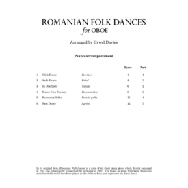 Romanian Folk Dances Oboe