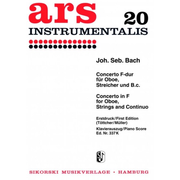 Bach: Concerto in F for oboe, strings and continuo