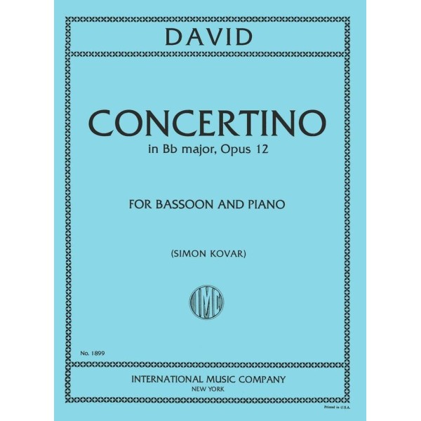 David: Concertino in Bb major, Opus 12 for Bassoon and Piano
