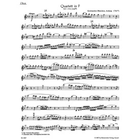 Mozart: Quartet in F major for oboe, violi, viola and violoncello KV 370 (368b)
