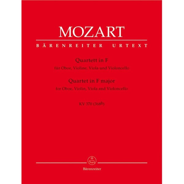 Mozart: Quartet in F major for oboe, violi, viola and violoncello KV 370 (368b)