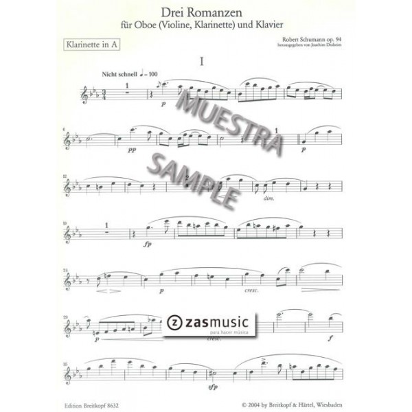 Schumann Three romances op. 94