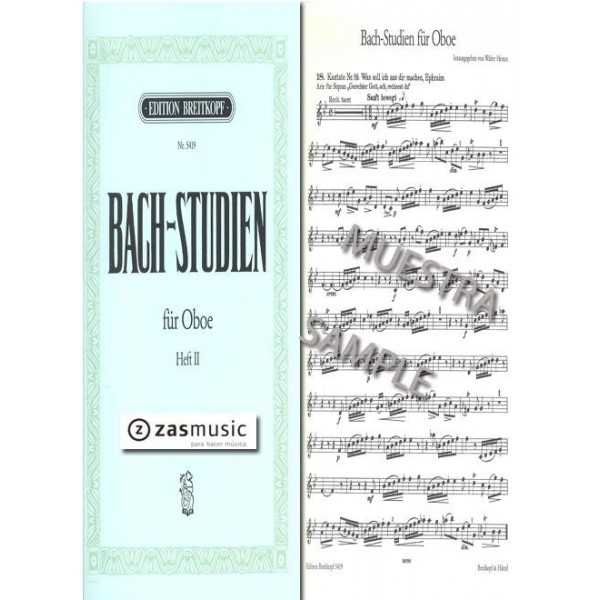 Bach, J.S: Bach- Studien für Oboe heft 2