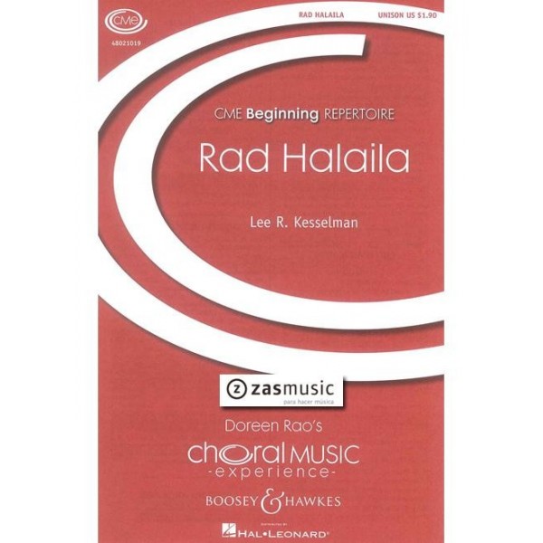 Kesselman: Rad Halaila for unison Voices, Clarinet and Piano