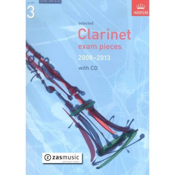 Selected Clarinet exam pieces 2008-2013 with CD. Dificultad 3