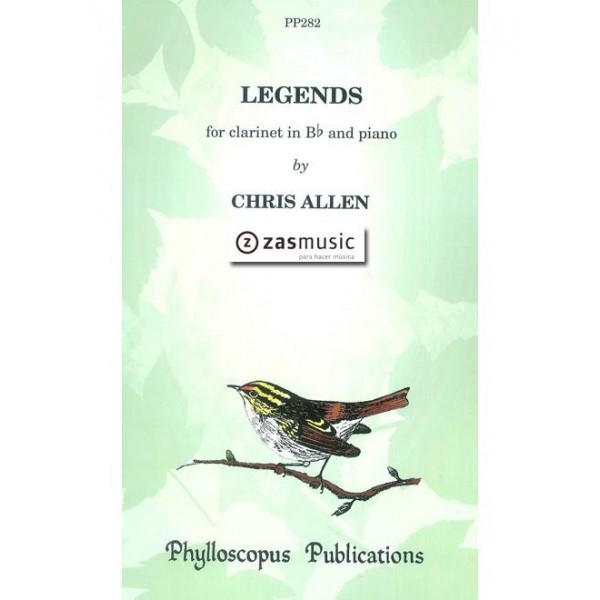 Allen: Legends for clarinet in B flat and piano