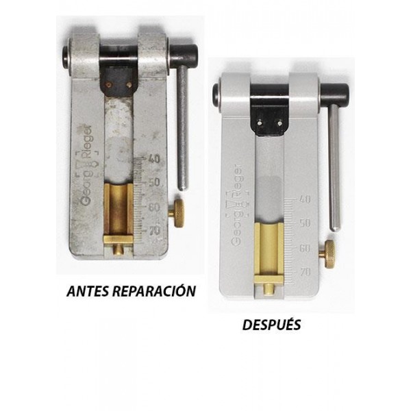 Reparación guillotina caña oboe Rieger