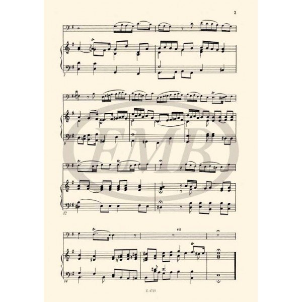 Sonata In Mi Bemolle Maggiore Per Fagotto O Violoncello E Basso Continuo - Spartito Musicale - Foto 4